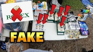 SO MANY FAKE ROLEX AT TORKSEY CARBOOT SALE [upl. by Ahsemed235]