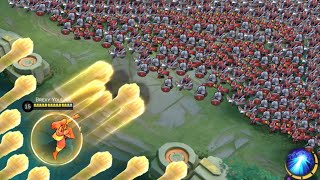 Badang 500 Attack Speed build vs 1000 minions Gomu Gomu no Build [upl. by Aihtennek]