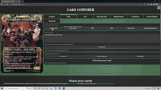 CardConjurer Complete Step By Step Guide [upl. by Floyd]