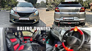 2017 Baleno delta modified  Mustang type grill in baleno  baleno red and black interior modified [upl. by Yenohtna]