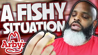 Arbys NEW Hushpuppy Breaded Fish Strips Review [upl. by Norval]