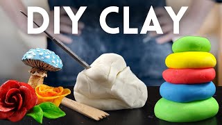 How To Make Clay At Home｜DIY Air Dry Clay [upl. by Celia]