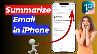 How to Summarize an email in iPhone  Apple Intelligence  Email summary  iPhone 16 Pro [upl. by Christye]