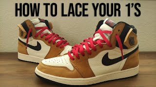 How to Lace Jordan 1s  The BEST Way to Loose Lace [upl. by Juieta]