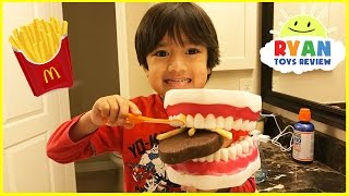 Pretend Play Brushing Teeth Learning Toys for Kids [upl. by Nnaaihtnyc590]