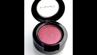 Eye makeup tutorial featuring MAC Cranberry es [upl. by Ecirtap]