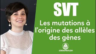 Les mutations à lorigine des allèles des gènes  SVT  Collège  Les Bons Profs [upl. by Nivled]