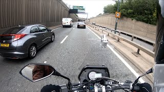 Londons A205 on a Derbi Terra Adventure 125cc [upl. by Mchail57]