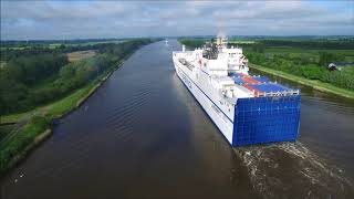 Kiel Canal 2017 Part 1 [upl. by Aerdnac]