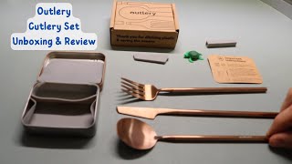 Outlery Cutlery Set  Unboxing amp Review [upl. by Nowell]