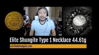 Elite shungite Type 1 Necklace  Verifiedshungitecom [upl. by Haodnanehs411]