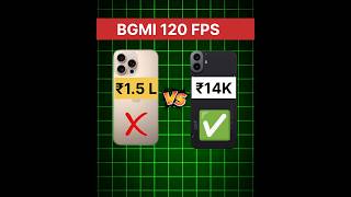 15 लाख iphone vs 14 हजार Android 120 fps BGMI test in CMF phone 1 vs iPhone 16 Pro Max [upl. by Stephania]