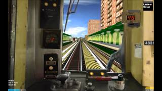 OpenBVE HD Operating NYC Subway R42 M Express Train Metropolitan AvenueBroad Street Timelapse 4x [upl. by Ahseeyt]