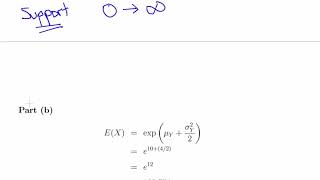 Lognormal Distribution  Worked Example [upl. by Hoshi]