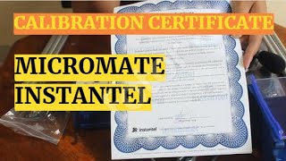 3 Instantel Micromate Calibration Certificate [upl. by Goran210]