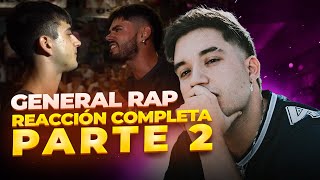 UNA FINAL INCREÍBLE 🔥🔥🔥 REACCIÓN COMPLETA GENERAL RAP NACIONAL PARTE 2  8AVOS  FINAL [upl. by Elyod]