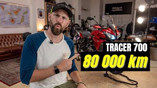 Yamaha Tracer 700 review after 80 000 km  50 000 mi  Reliability service costs and experience [upl. by Kentigerma]