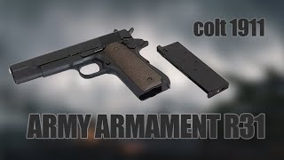 Test i Recenzja Colt 1911 R31 Army Armament [upl. by Barnebas]