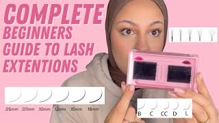 LASH EXTENSIONS BEGINNERS GUIDE Ep1 Curls Diameters ampVolume Safety Very Detailed [upl. by Nairret31]