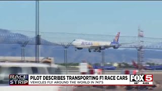 Pilot describes transporting F1 race cars [upl. by Nothgiel]