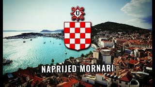 Naprijed mornari sa plavog Jadrana Himna hrvatske mornarice NDH  Tekst pjesme [upl. by Klump382]