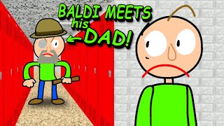 Baldi Meets His FATHER Baldis Basics Mod [upl. by Nnylharas]