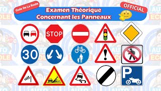 2024 Code De La Route Examen Théorique Concernant les Panneaux  Permis De Conduire [upl. by Arreyt262]