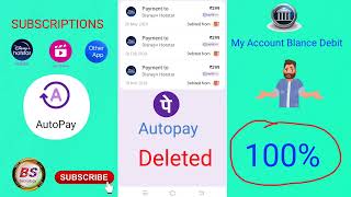 phonepe autopay kaise band kare  how to phonepe autopay delete 2024 [upl. by Nagorb806]