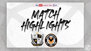 Port Vale 12 Newport County highlights [upl. by Eanar]