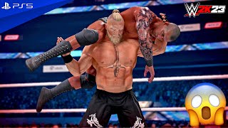 WWE 2K23  Randy Orton vs Brock Lesnar  WrestleMania Main Event Match  PS5™ 4K60 [upl. by Nosac]