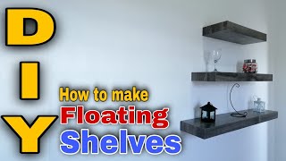 DIY How to Make Floating Shelves  Laminated Floating Shelves  Shelves  Paano Gumawa ng Shelves [upl. by Tichon588]