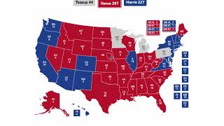 2024 Election Prediction  J D Vance vs Kamala Harris [upl. by Gadmann]