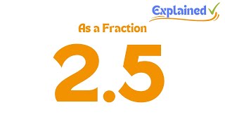 25 as a Fraction simplified form [upl. by Ventre]