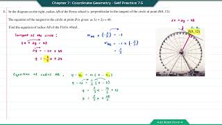 Add Math Form 4  Chapter 7  Coordinate Geometry  Self Practice 75 [upl. by Itagaki]