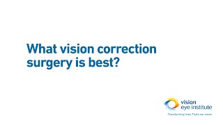 What vision correction surgery is best [upl. by Sheilah]