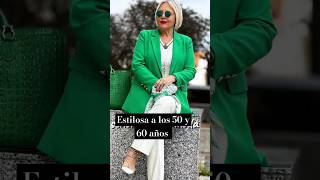 Señoras Estilosas que visten bien a los 50 y 60 años Moda Mujer Madura [upl. by Oisangi]