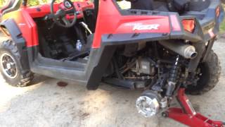 Installing Wheel Spacers On Rzr 800 [upl. by Jankell]