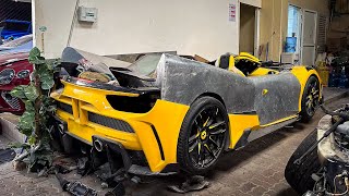 Exploring the Abandoned Chopped Up Exotic Cars of Dubai [upl. by Yanat]