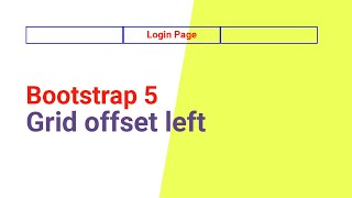 How to leave left col offset in Bootstrap 5  Bootstrap col offset left [upl. by Neelon]