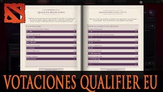 DOTA 2  Predicciones EU Qualifier y Actualización del Compendio  Español [upl. by Moynahan]