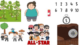 Brain test all star level 201  205 Solution [upl. by Gladwin356]