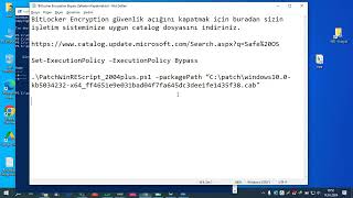KB5034441 Güncelleme hatasi sonrasi BitLocker zaafiyetini gidermek [upl. by Seebeck]