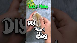 DIY Pearl Bag  Beads Bag Like Gucci Prada craftysambhavi diy shorts bag [upl. by Svirad]