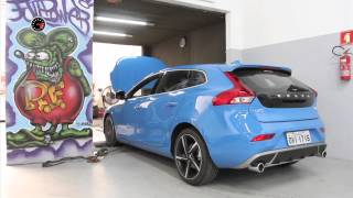 Volvo V40 RDesign acelerando no dinamômetro FULLPOWER [upl. by Namia384]