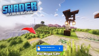 Best Shader For Minecraft PE 121  Ultra Realistic Shader Bedrock [upl. by Jewelle551]