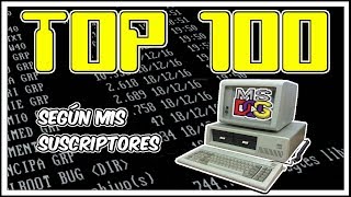 🥇Los 100 Mejores Juegos de MSDOS de la historia según mis suscriptores votaciones [upl. by Toms]