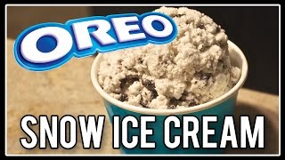 How To Oreo SNOW Ice Cream ❄ Snow Series [upl. by Attenweiler]