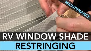 How To Restring An RV Window Shade  StepByStep Process [upl. by Ytsirt]