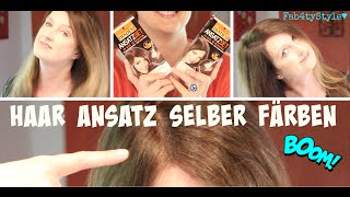 Haare selber färben I Ansatz bei Ombre I Schwarzkopf Ansatz Set HD [upl. by Jd]