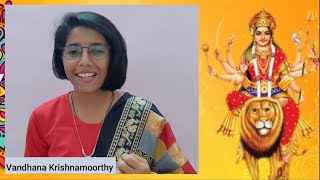 HIMACHAL TANAYA by VANDANA KRISHNAMOORTHY AIMA Navratri Day 1 [upl. by Chellman465]